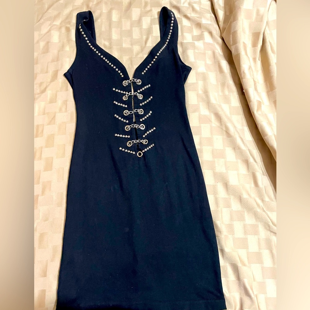 Vintage black chain dress